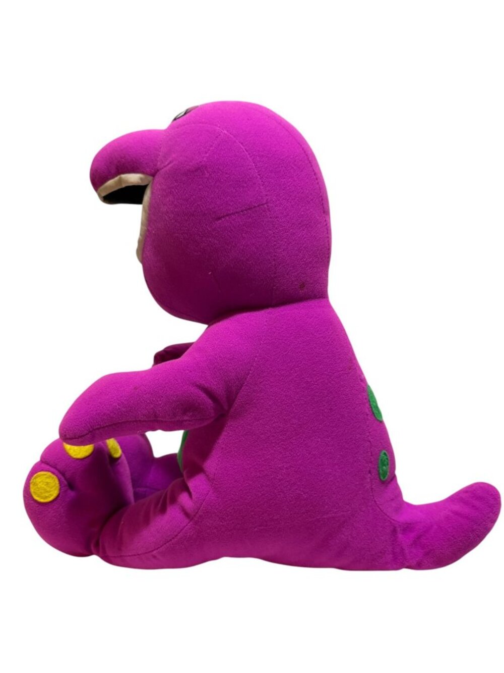 Talking Barney Dinosaur 1993 Tested Works Plush Toy - Picture 3 of 16